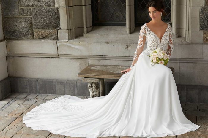 Stevie A Line Wedding Dress by Morilee 04