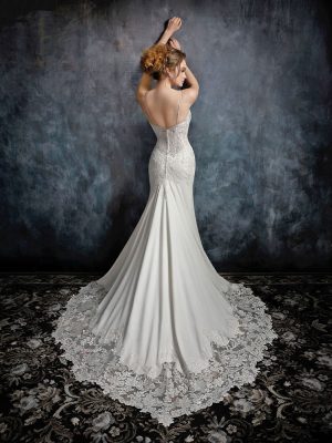 Style 1729 Fit and Flare Wedding Dress by Kenneth Winston 02