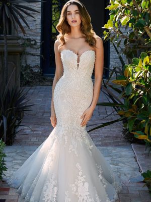 Style 1808 Mermaid Wedding Dress by Kenneth Winston 01