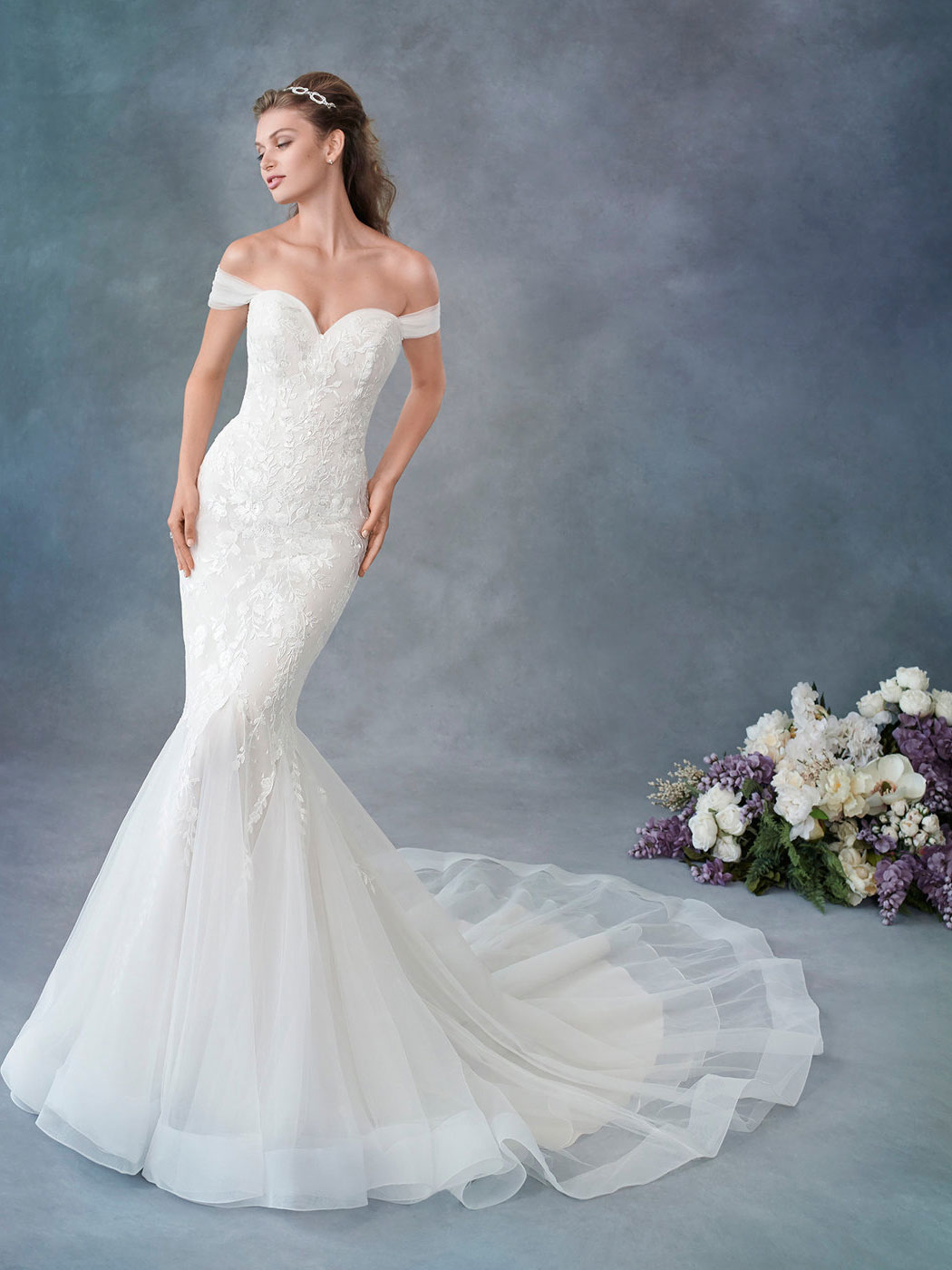Style 1824 Mermaid Wedding Dress by Kenneth Winston 01
