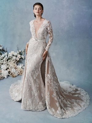 Style 1879 Fit and Flare Wedding Dress by Kenneth Winston 04