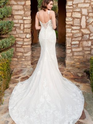 Style 1897 Fit and Flare Wedding Dress by Kenneth Winston 02