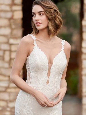 Style 1897 Fit and Flare Wedding Dress by Kenneth Winston 03