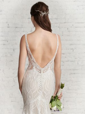 Style 1949 Fit and Flare Wedding Dress by Kenneth Winston 04