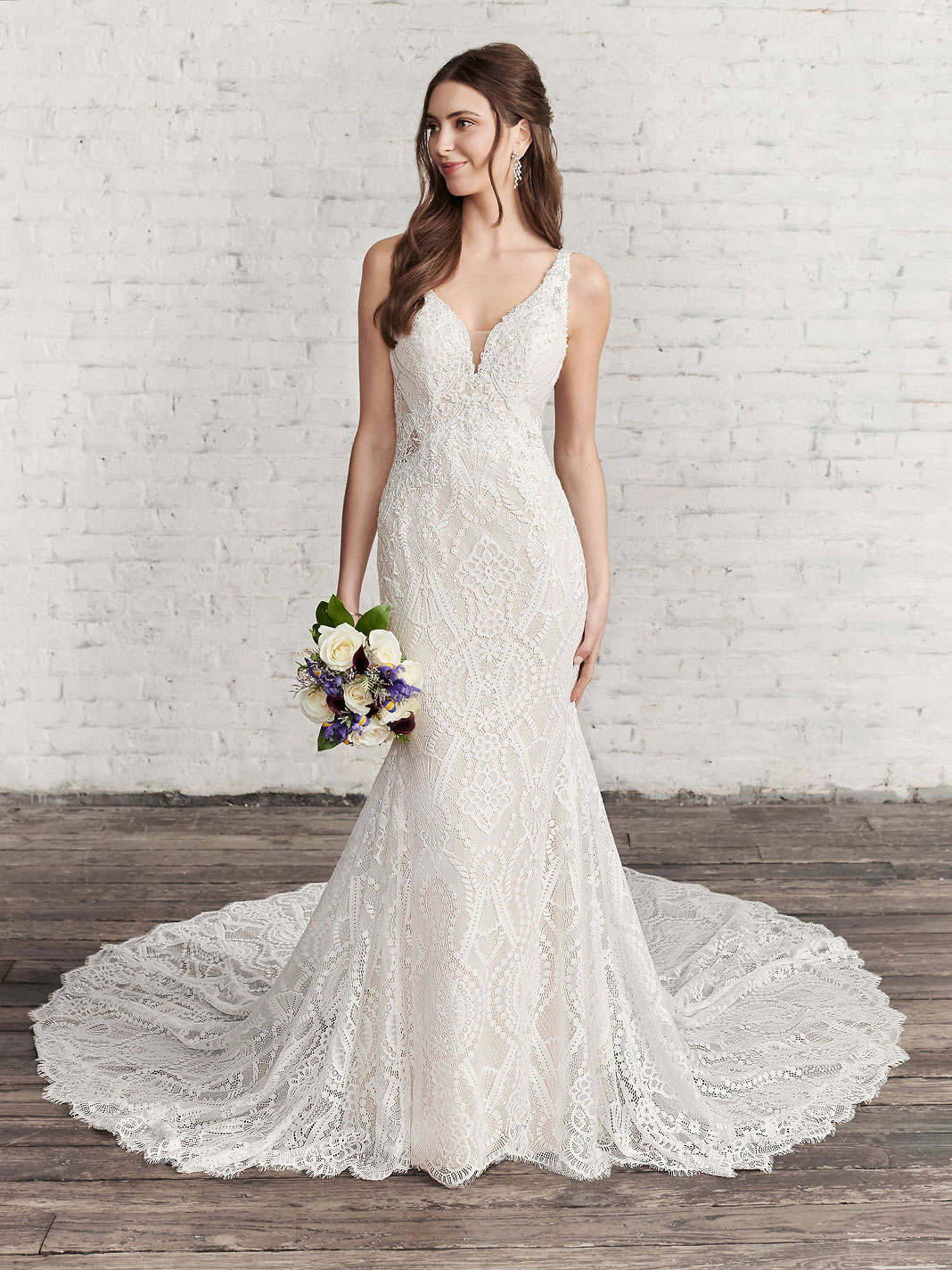 Style 1949 Fit and Flare Wedding Dress by Kenneth Winston 05