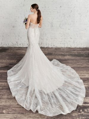 Style 1960 Mermaid Wedding Dress by Kenneth Winston 02