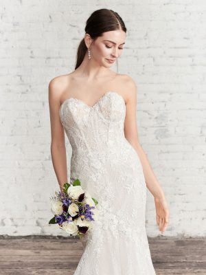 Style 1960 Mermaid Wedding Dress by Kenneth Winston 04