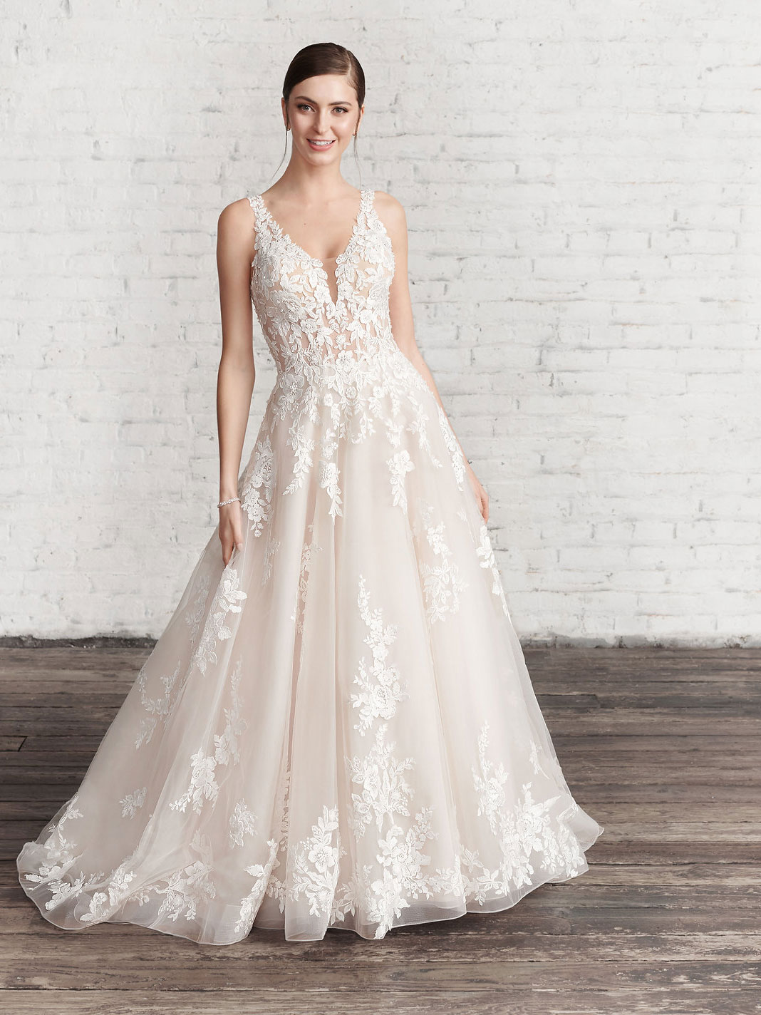 Style 1965 A Line Wedding Dress by Kenneth Winston 01