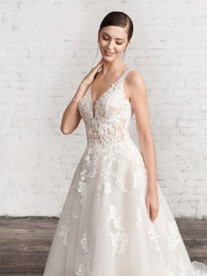 Style 1965 A Line Wedding Dress by Kenneth Winston 05