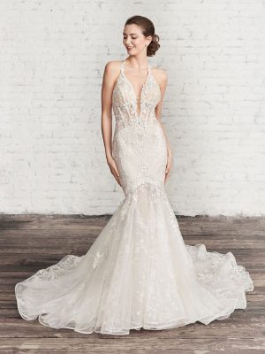 Style 1970 Mermaid Wedding Dress by Kenneth Winston 01