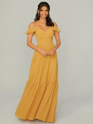 Style 21768 A line Bridesmaid Dress by Madeline Gardner 01