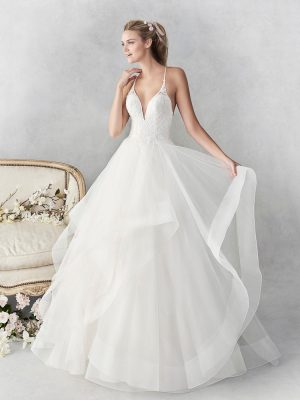 Style BE454 Ball Gown Wedding Dress by Ella Rosa 01
