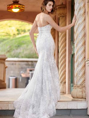 Style BE495 Sheath Wedding Dress by Ella Rosa 02