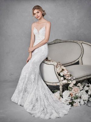 Style BE495 Sheath Wedding Dress by Ella Rosa 12