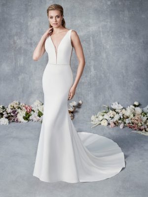 Style BE533 Sheath Wedding Dress by Ella Rosa 06
