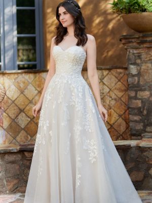 Style BE550 A Line Wedding Dress by Ella Rosa 01