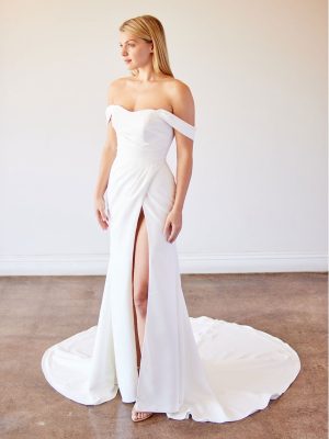 Style BE639 Sheath Wedding Dress by Ella Rosa 01