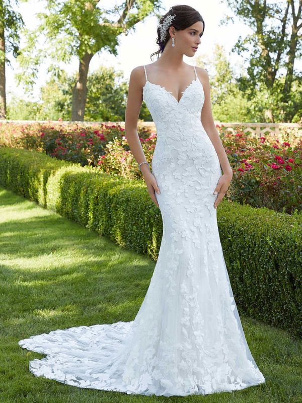 Suri Fit and Flare Wedding Dress by Morilee 01