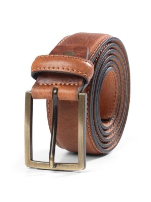 Tobacco Italian Leather Belt Style NILT