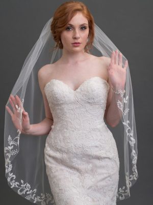 V7426 Embroidered Bridal Veil 01
