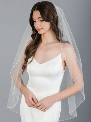 V7684 Beaded Bridal Veil 01