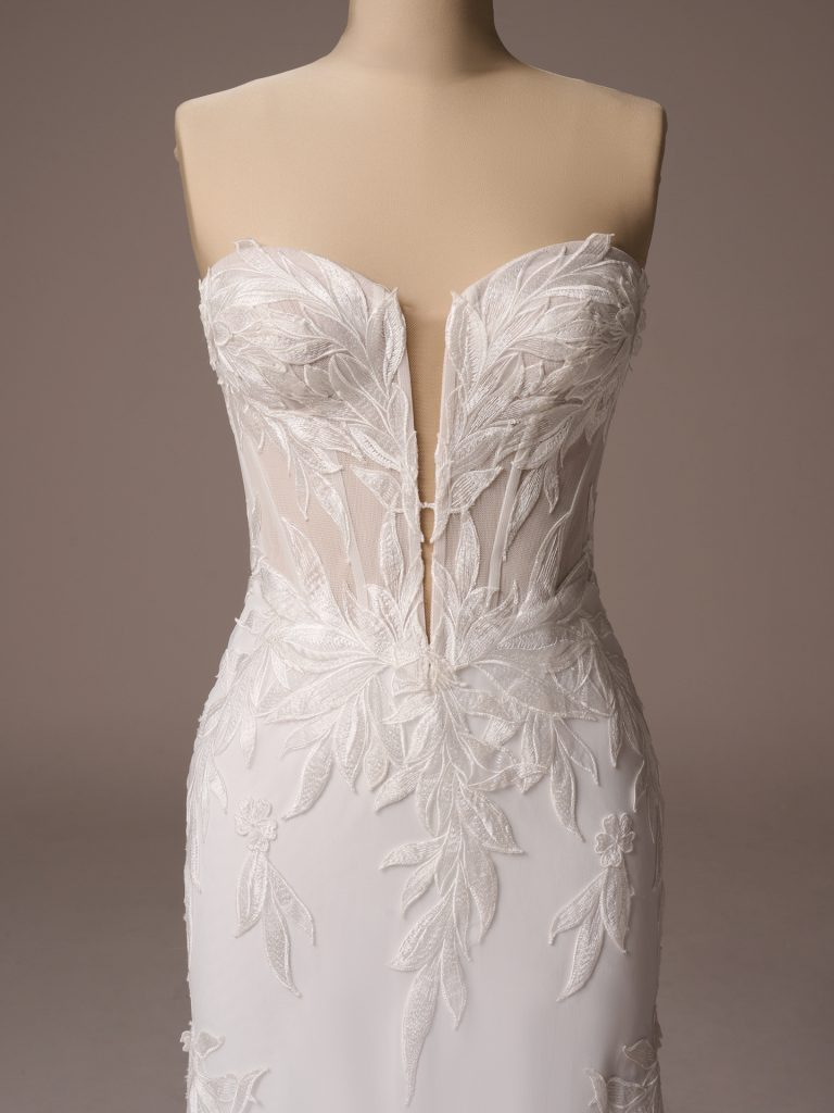 Sottero and Midgley Belladonna Fit and Flare Wedding Dress 25SB850 Color2 IV069